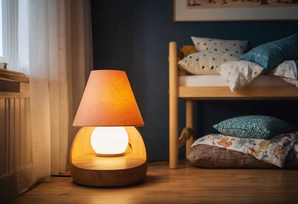 Lampe bois pour les petits un ajout chaleureux à la décoration